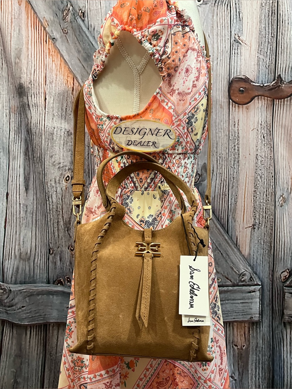 Sam Edelman Sylvia Whipstitch Mini Bucket Bag NWT! - Picture 2 of 12